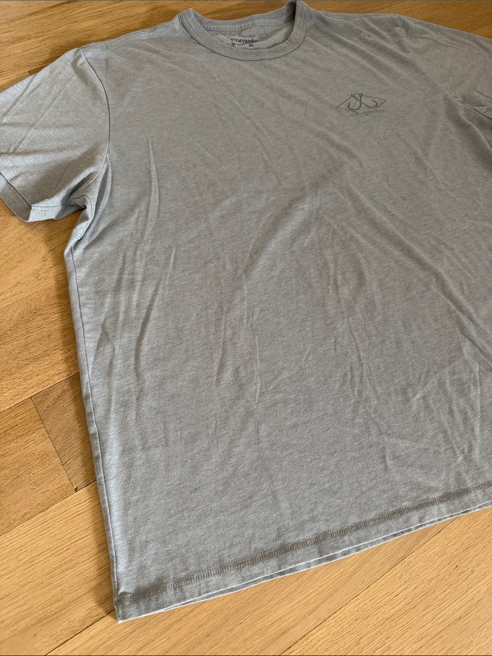 Men's Light Gray Short-Sleeve Crewneck T-Shirt Sz XL - Picture 7 of 11